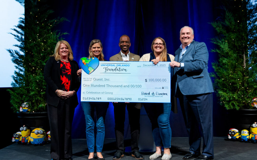 Quest Receives $100K Grant from Universal Orlando Foundation