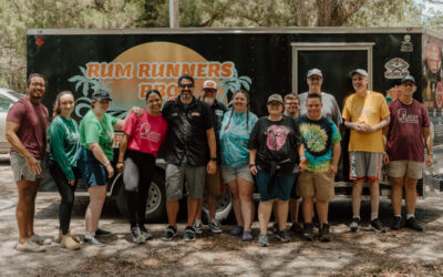 Rum Runners BBQ Hosts Lunch at Camp Thunderbird