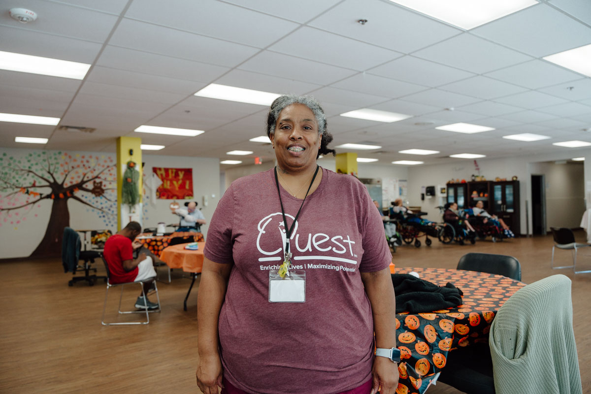 Tarsheala Lester with Quest's Training Center in Tampa.