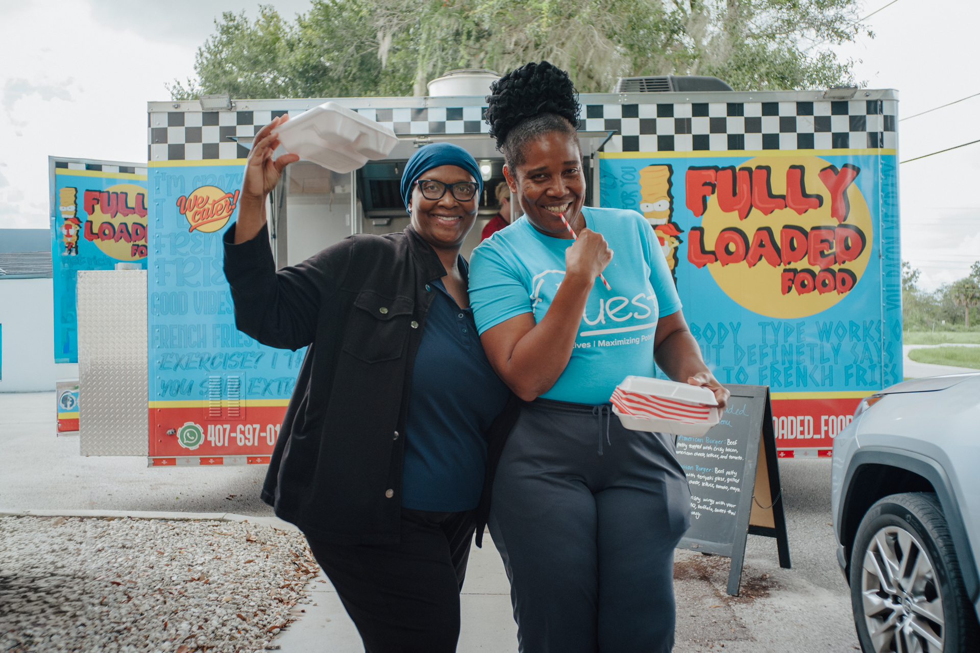 Two campers performing at the talent show at Camp Thunderbird 2025