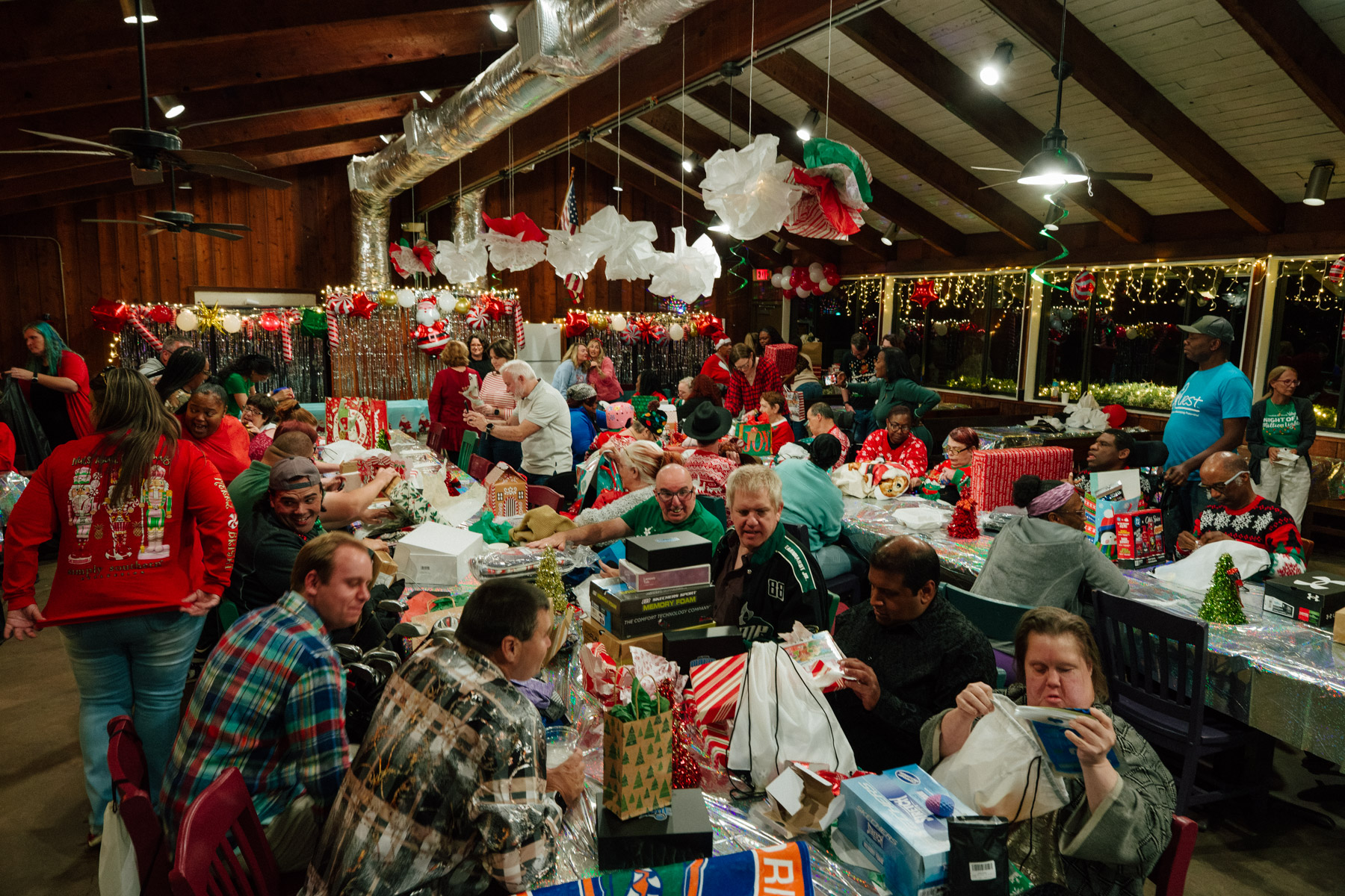 Two campers performing at the talent show at Camp Thunderbird 2025